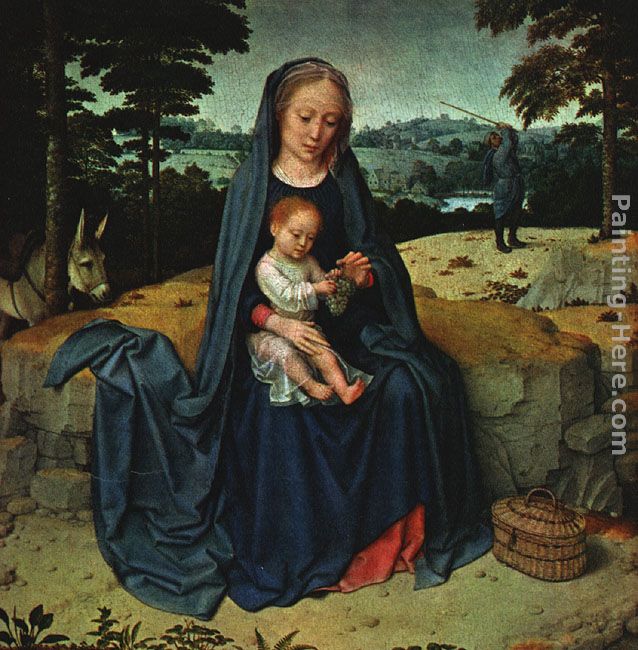 The Rest on the Flight into Egypt painting - Gerard David The Rest on the Flight into Egypt art painting